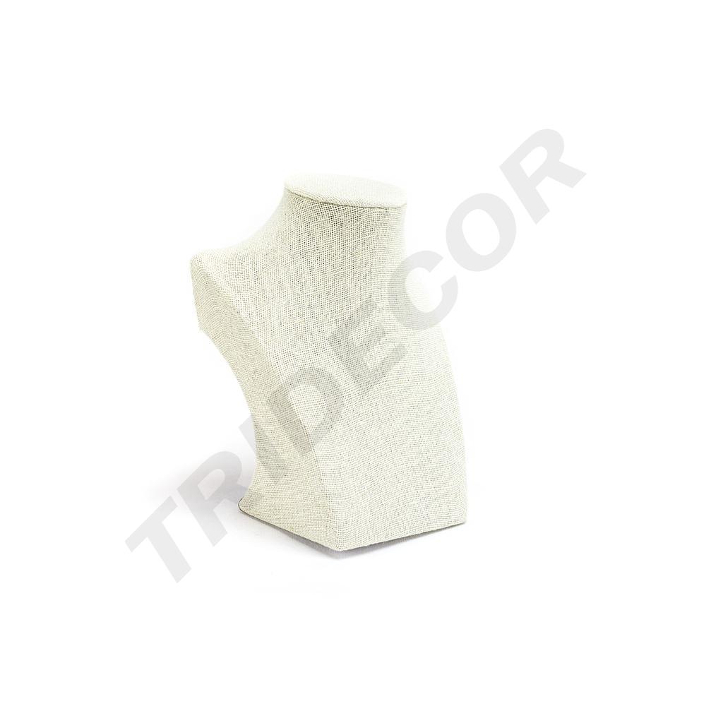 Expositor de Collares de Lino Beige 7.5X12.5X16cm
