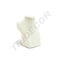 Beige Leinen Halskettendisplay 7.5X12.5X16cm