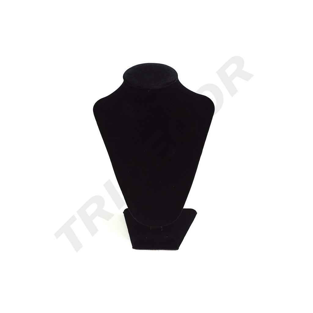 Présentoir de collier en velours noir
