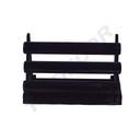 三重手链展示 黑色天鹅绒 Expositor de Pulseras Triple Terciopelo Negro