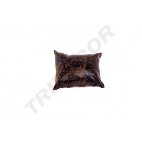 Almohadilla de pulsera de cuero sintético marrón
