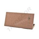 Exposição Horizontal de Pulseiras de Linho Castanhas