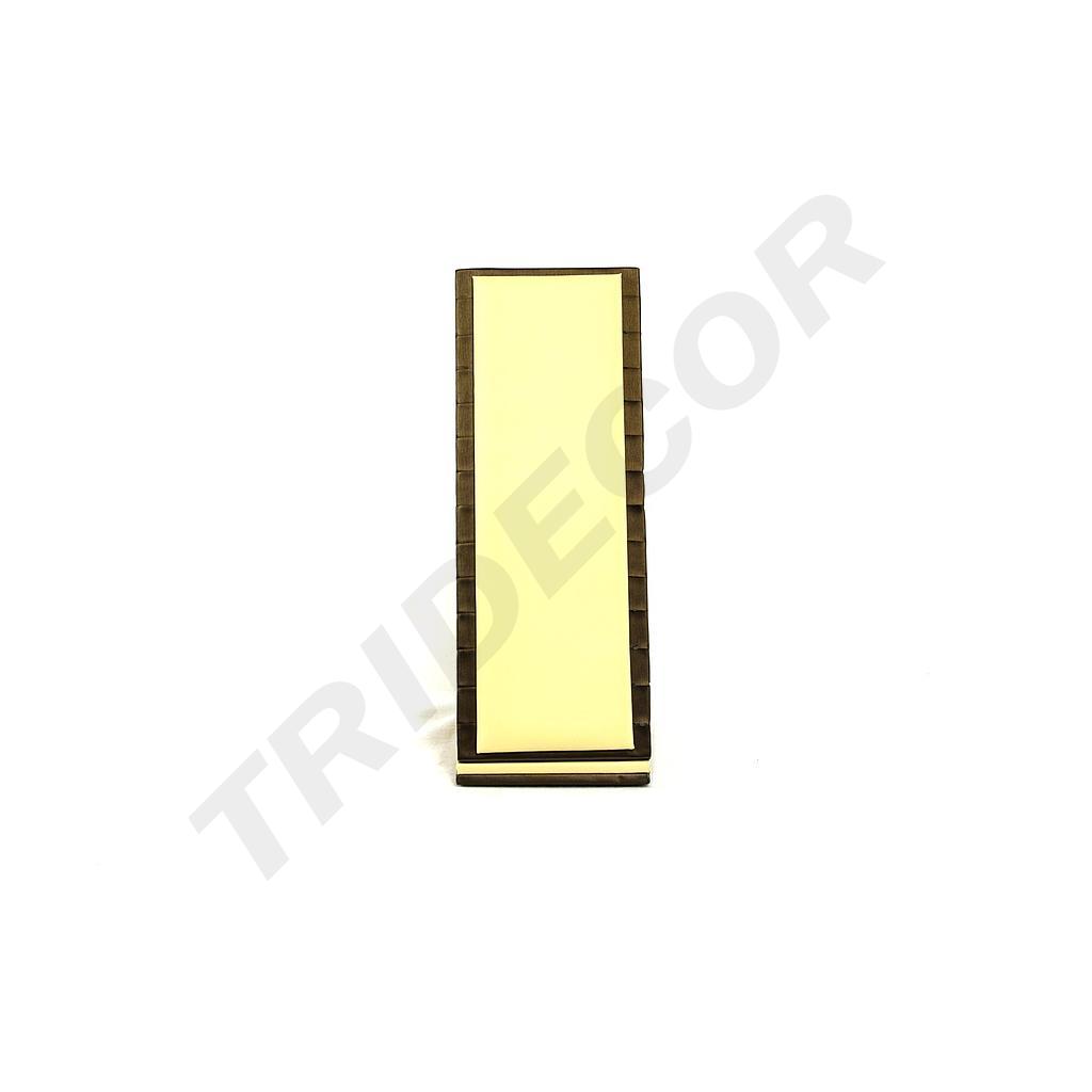 Espositore verticale per braccialetti in similpelle vaniglia/cioccolato