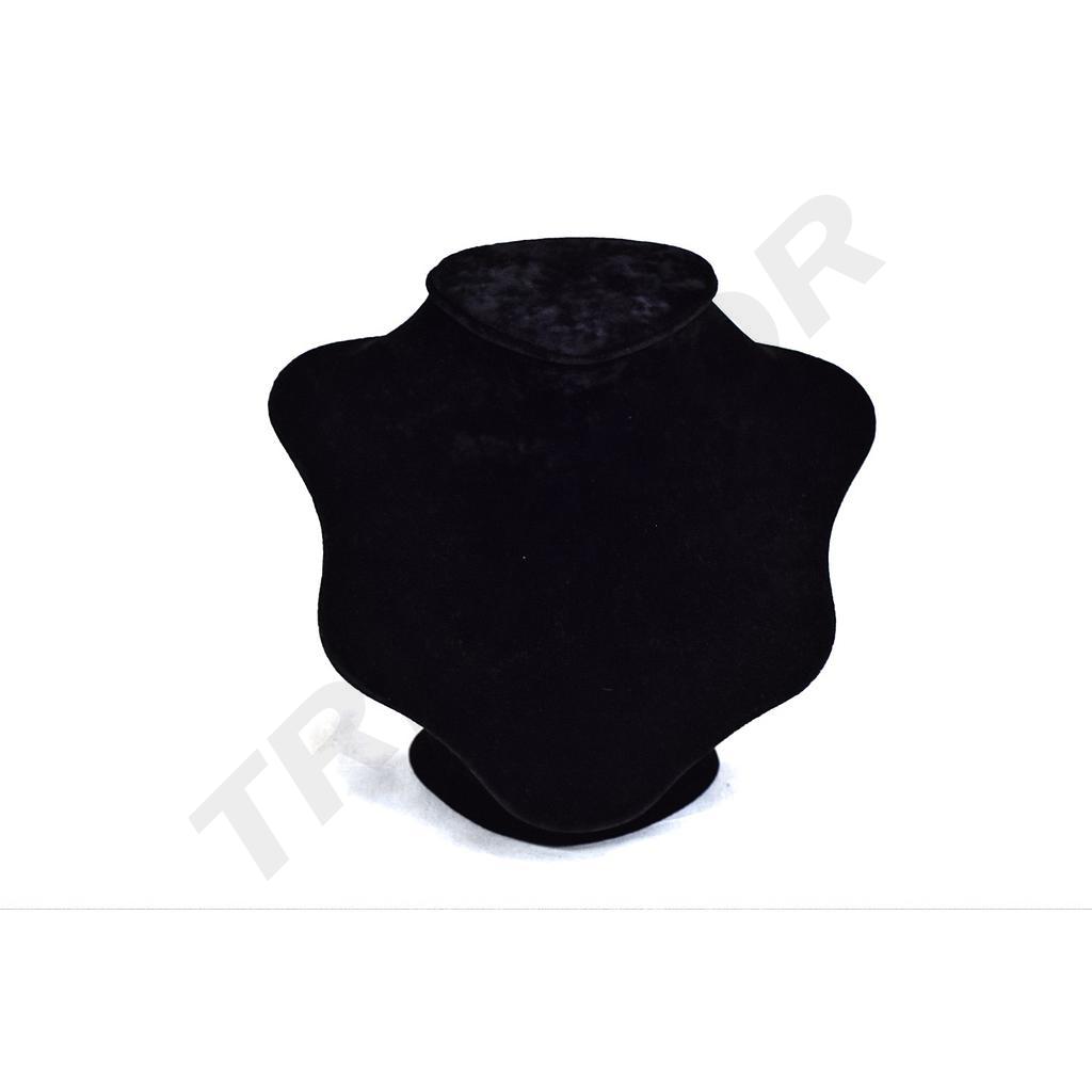 Grand présentoir pour collier en velours noir
