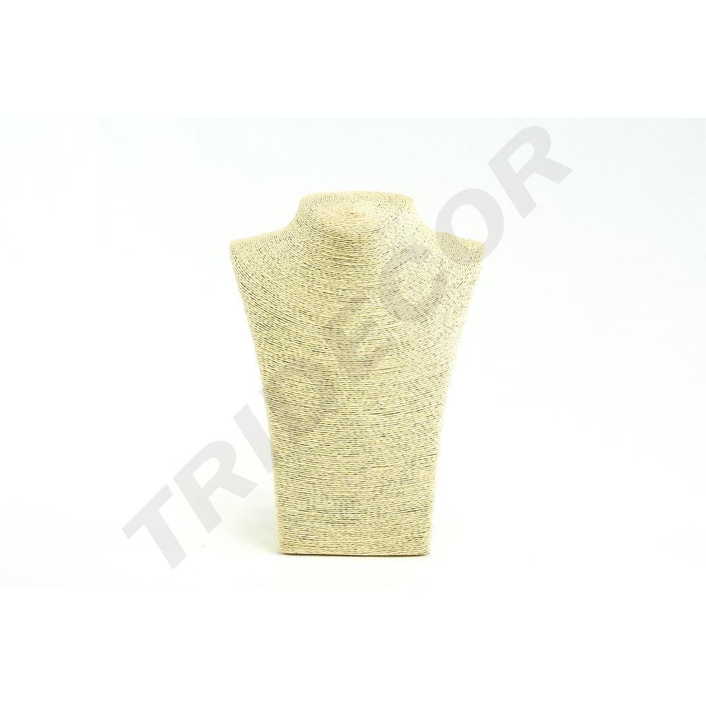 Expositor para Collares Revestido En Cuerda Beige