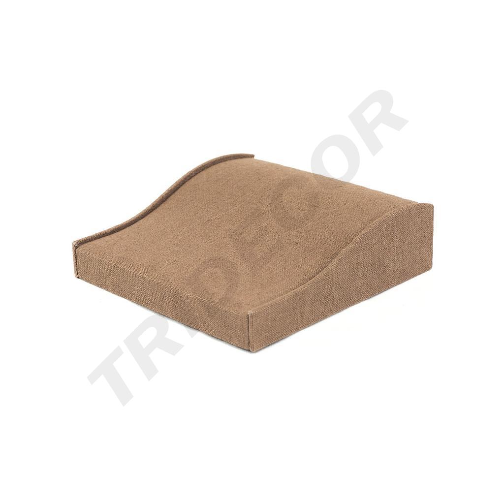 Expositor de Pulseras de Lino Marrón