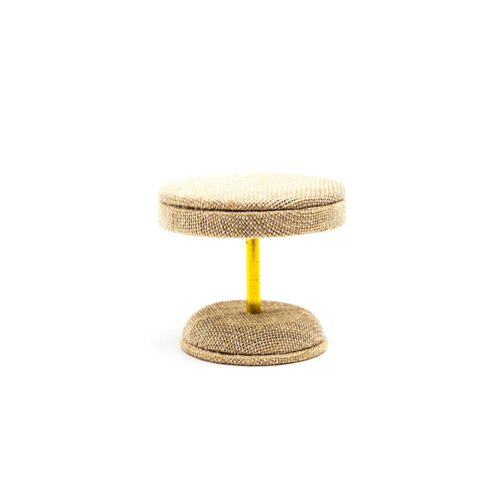 厚亚麻珠宝展示桌 8X8X7cm Mesa Expositora de Joyería Lino Grueso 8X8X7cm