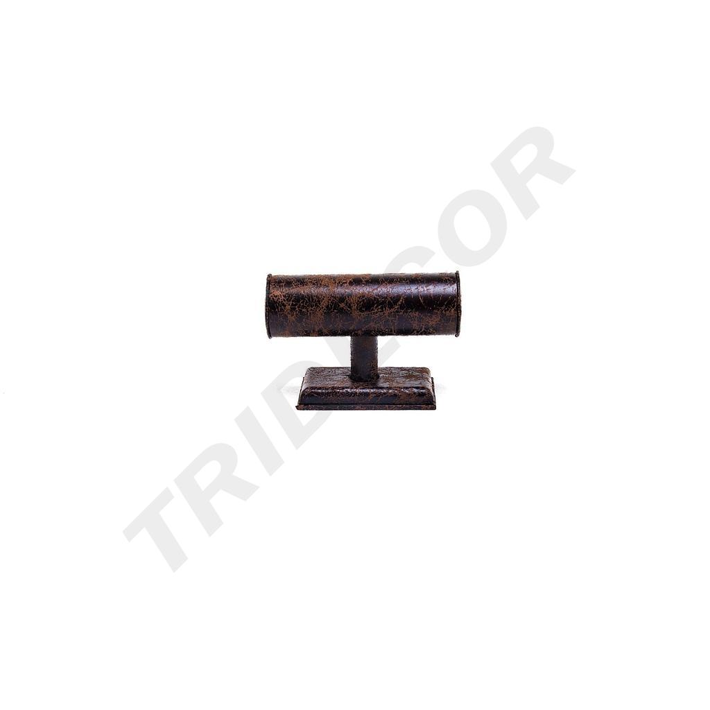 手镯展示T 棕色皮革 Expositor T de Pulseras Polipiel Marrón