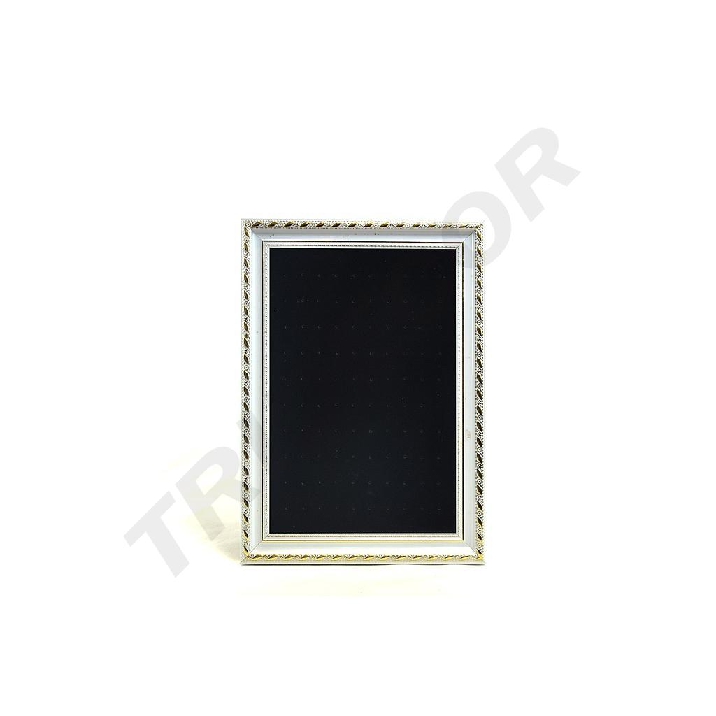 Moldura de Brincos de Veludo Preto 25X30cm