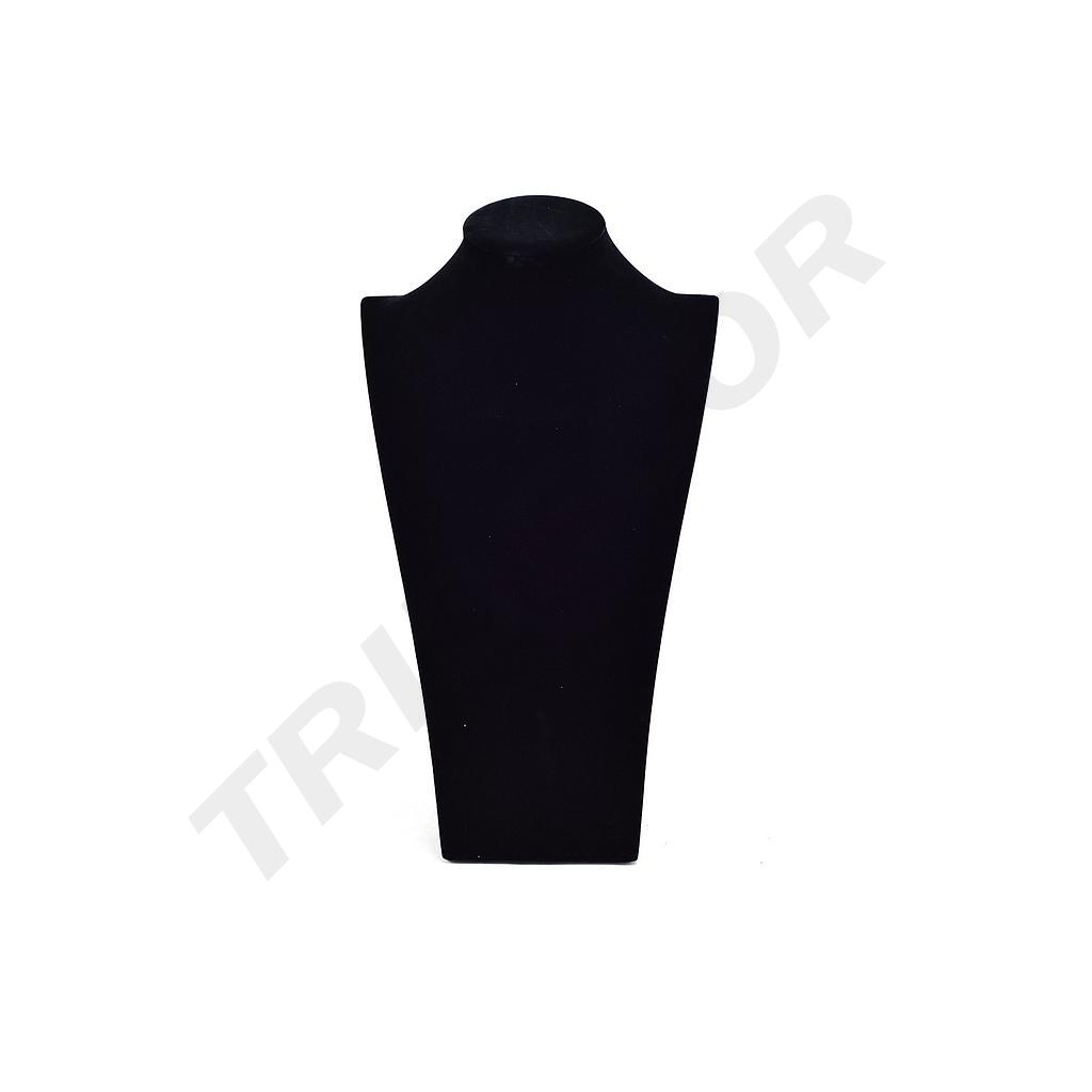Présentoir à collier en velours noir