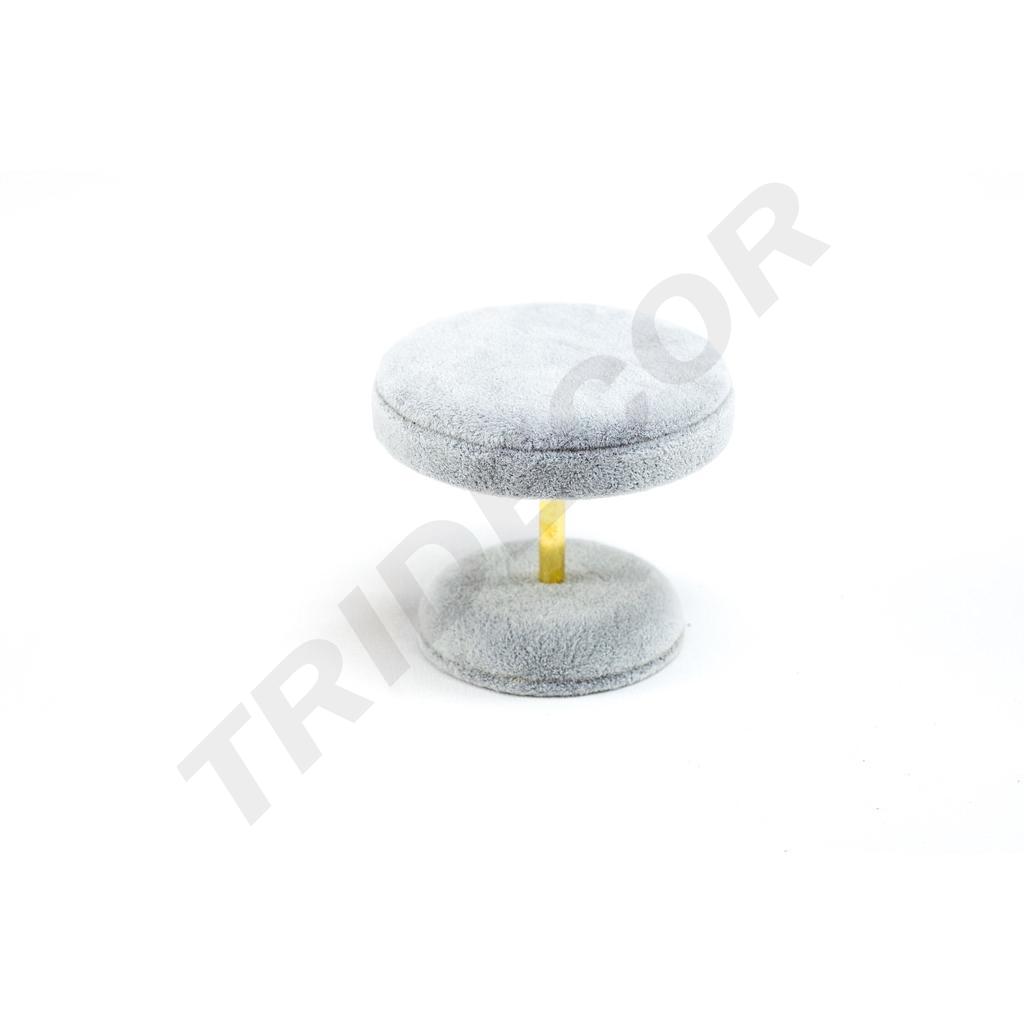 Samtschmucktisch Grau Farbe 8X8X7cm