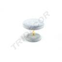 Samtschmucktisch Grau Farbe 8X8X7cm