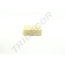 Base quadrada coberta com corda bege