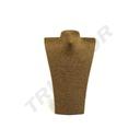 Expositor de Par de Collares Cubiertos con Cuerda Marrón