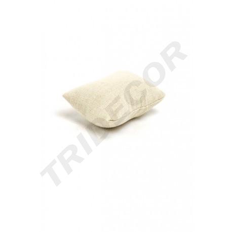 Almohadilla para Pulseras y Relojes Tela Lino Beige
