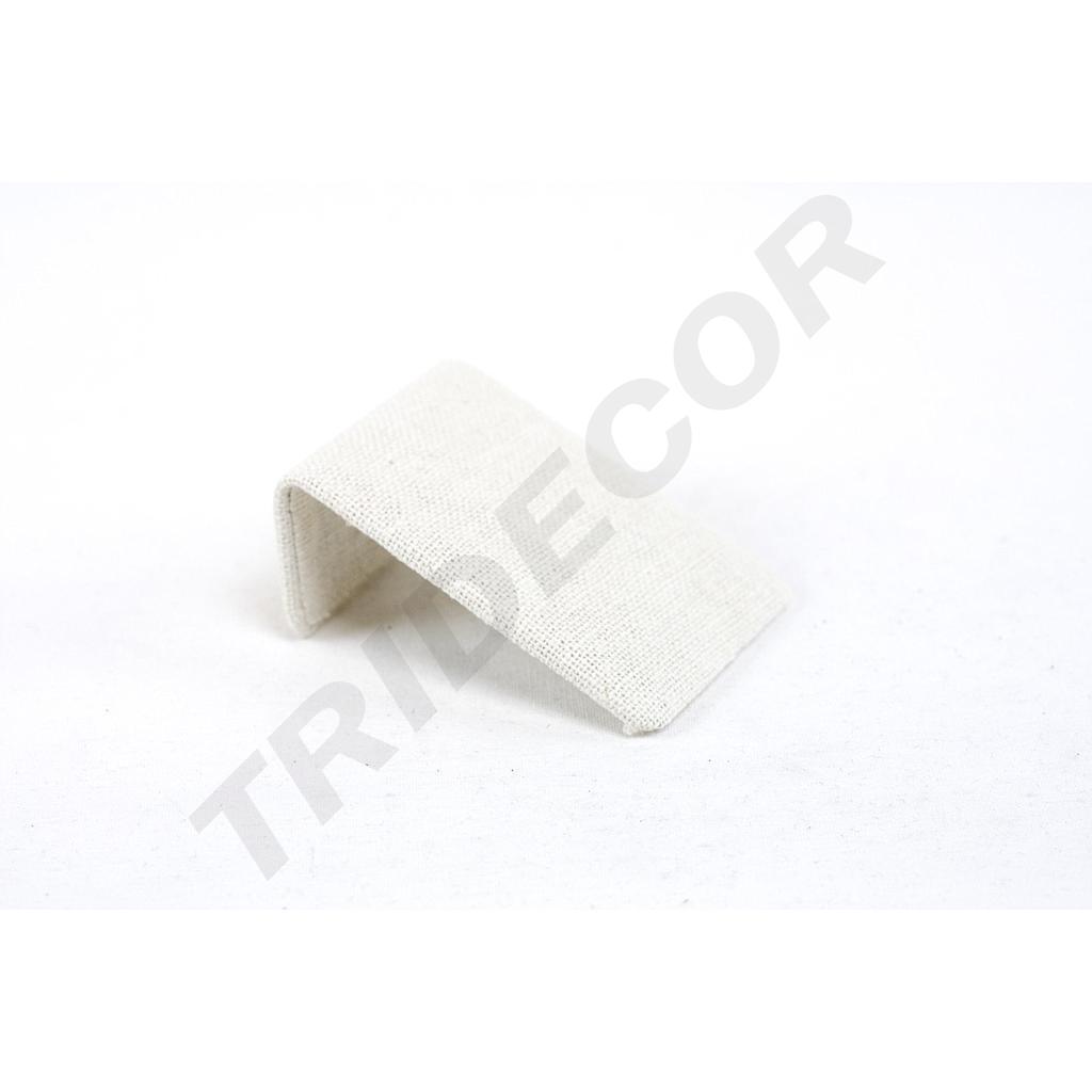 Expositor Pendientes Simple en Tela de Lino Beige