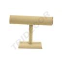 T 形手链展示架 米色亚麻 Expositor En T para Pulseras Lino Beige