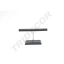 T 形戒指展示架 深灰色天鹅绒 Expositor En Forma de T para Anillos Terciopelo Gris Oscuro