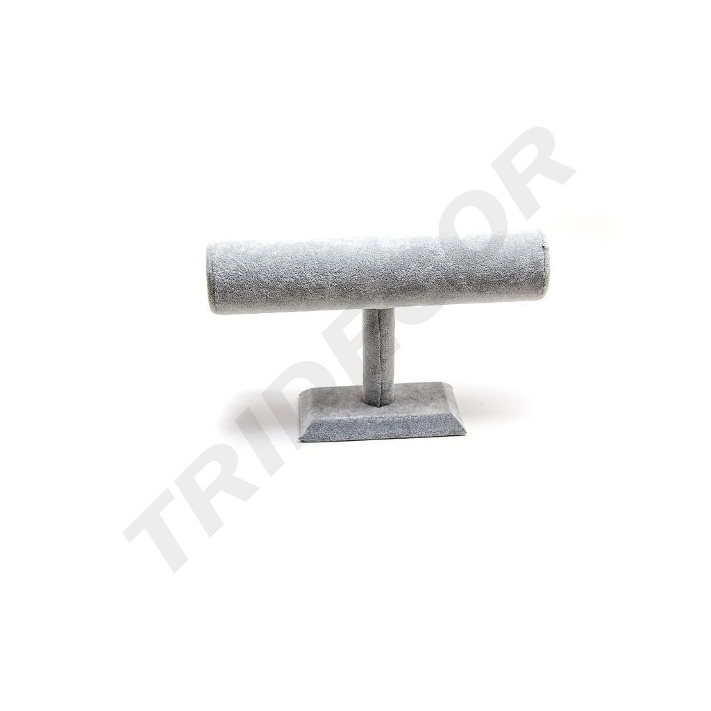 天鹅绒展示手链 灰色 24X8X15cm Expositor de Terciopelo para Pulseras Color Gris 24X8X15cm