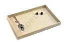 Bandeja Simple para Joyas Lino Beige 35x24x3 Cm