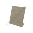 Espositore per orecchini a forma di L per orecchini in tessuto di lino beige