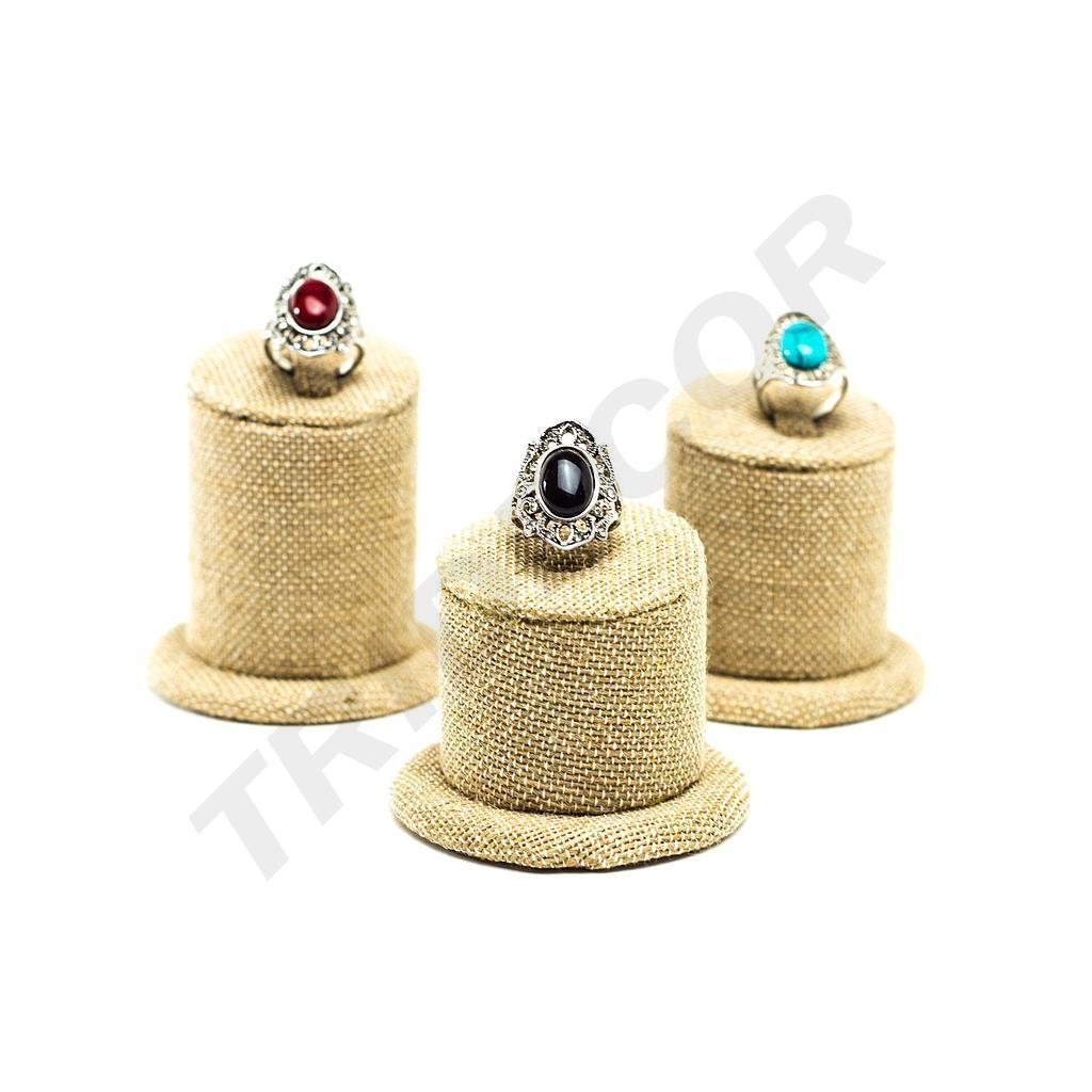 厚亚麻环展示 3 种高度 Expositor de Anillos Lino Grueso 3 Alturas