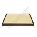 黄色人造革和木环托盘 Bandeja para Anillos Polipiel Amarillo y Madera