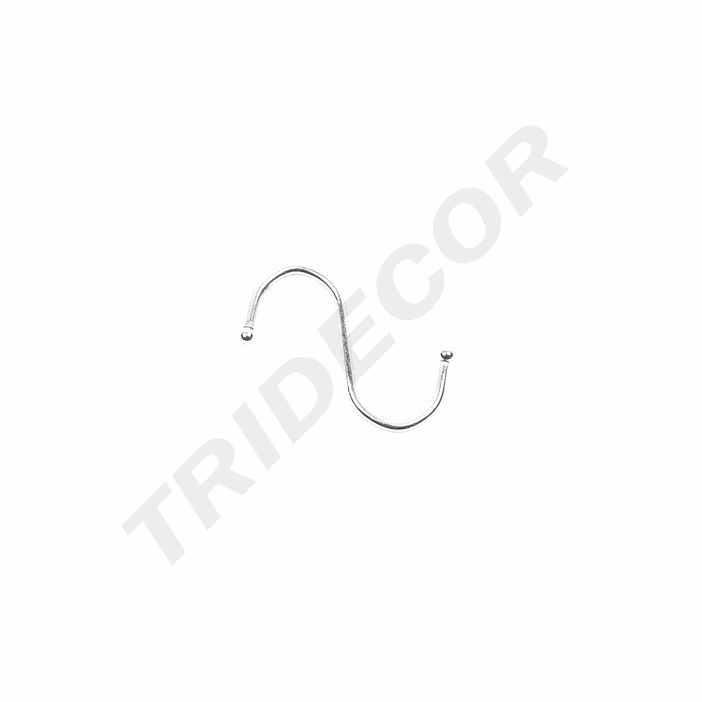 Gancho Cromado Pequeño “S” 500/Caja