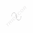 Gancio per Cornice Cromato Piccolo S 500/scatola