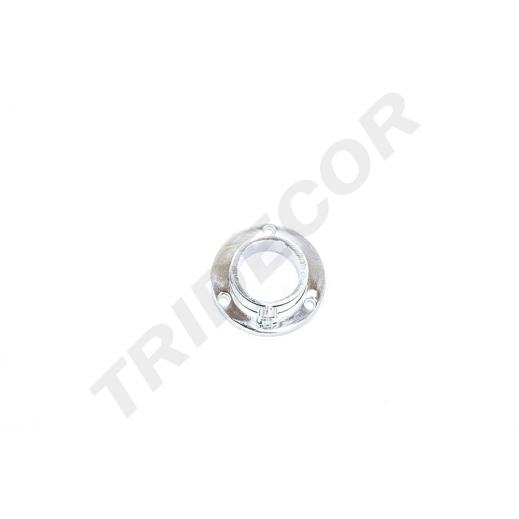 Base per tubo cromato da 32mm