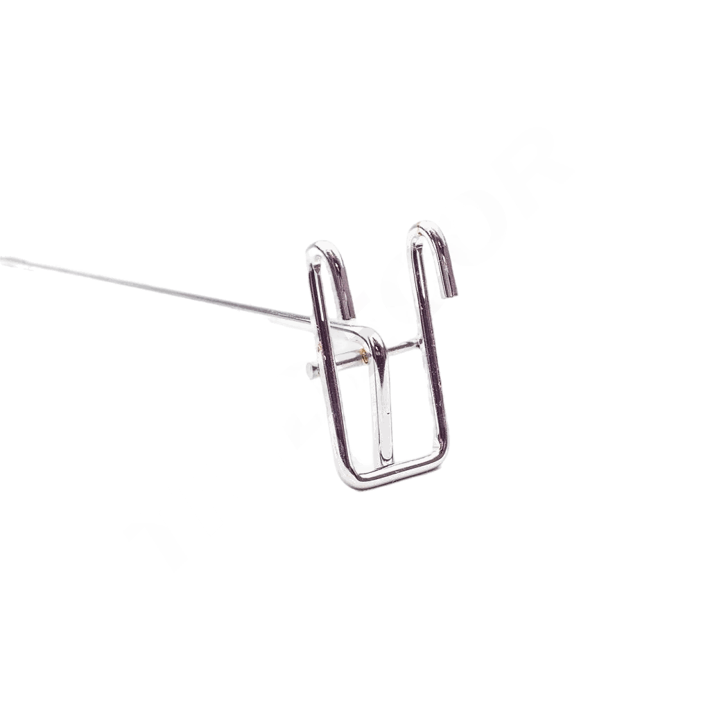 Ganchos universais de cromo para malha 40cm 100 unidades/caixa