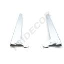 单鱼尾三角电镀玻璃支架Soporte Izquierda/Derecha de Estante para Cremallera Simple 35cm 50/caja