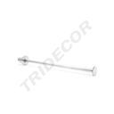 Umărăș de haine cromat cu oprire pentru placă/lemn, 8 mm