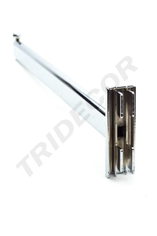 Perchero recto para sistema de cremallera 1 bola 40 cm