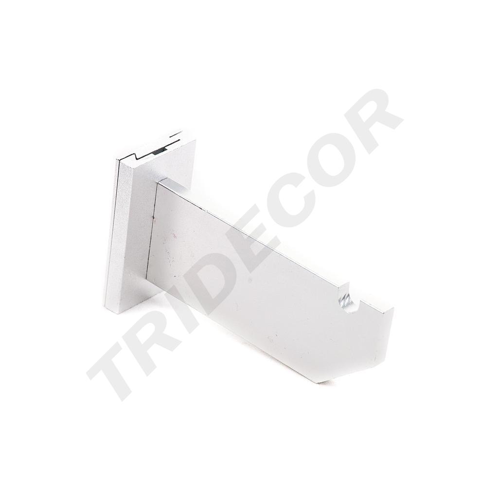 铝合金灰色一挂槽上墙壁挂支架Colgador Gris de Pared 1 Ranura