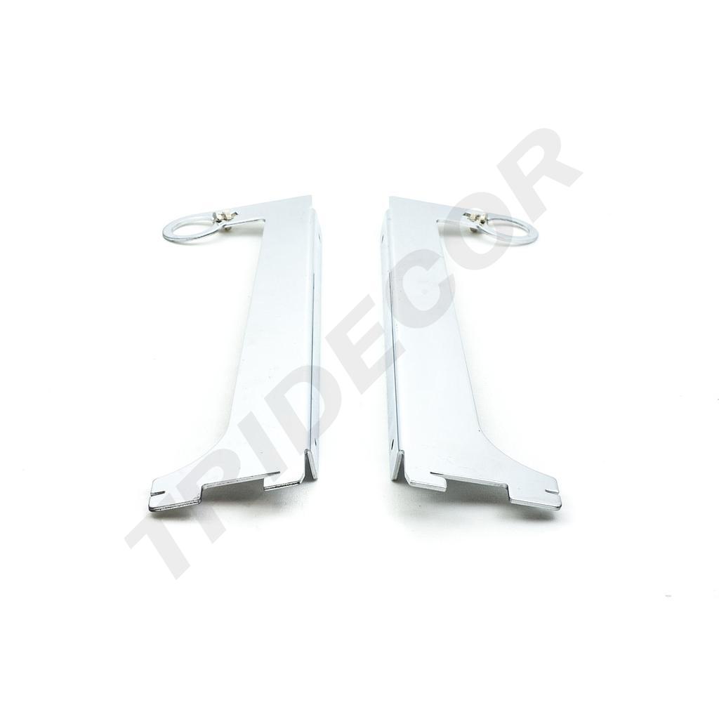 单鱼尾支架挂圆管 Soporte sencillo para estante para sistema de cremallera 30cm