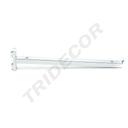 双鱼尾电镀方管玻璃支架 Soporte de Cristal Cuadradob y Recto para Cremallera 35.5cm 50/caja