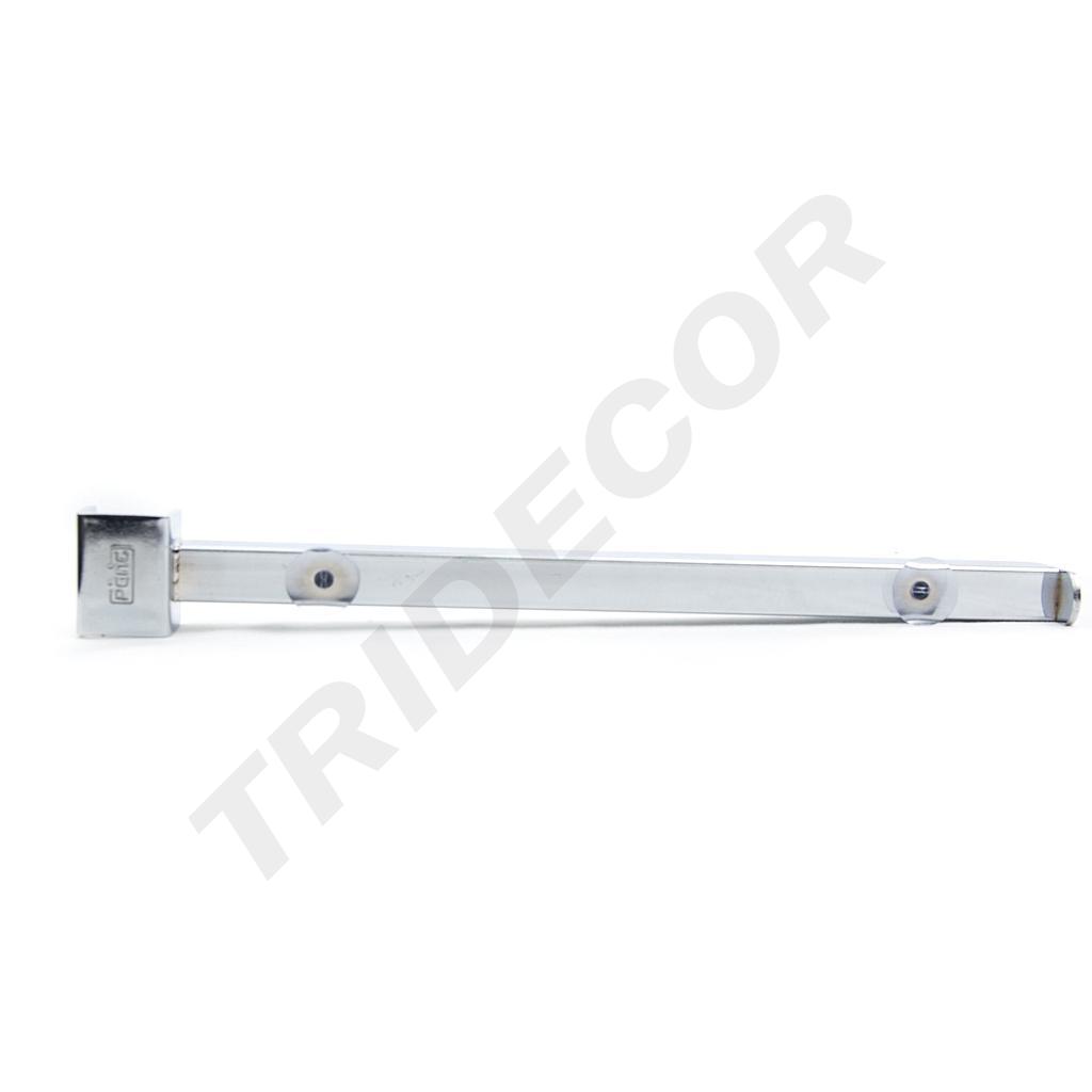 Supporto/Scaffale in vetro per tubo rettangolare 30cm
