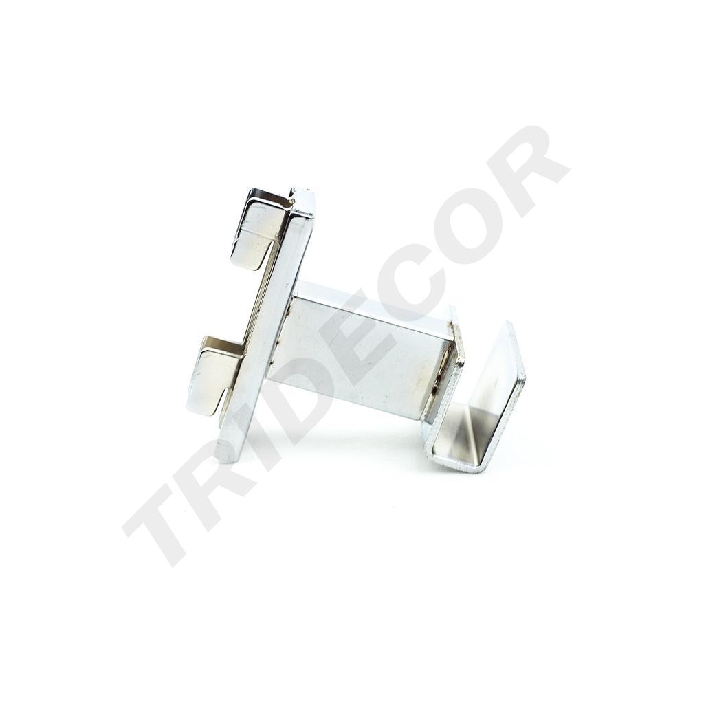 Soporte Tubular Rectangular Para Sistema De Cremallera De 5Cm