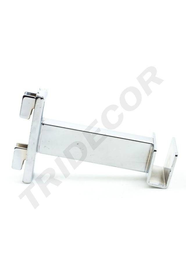 Soporte Tubular Rectangular Para Sistema De Cremallera 10 Cm