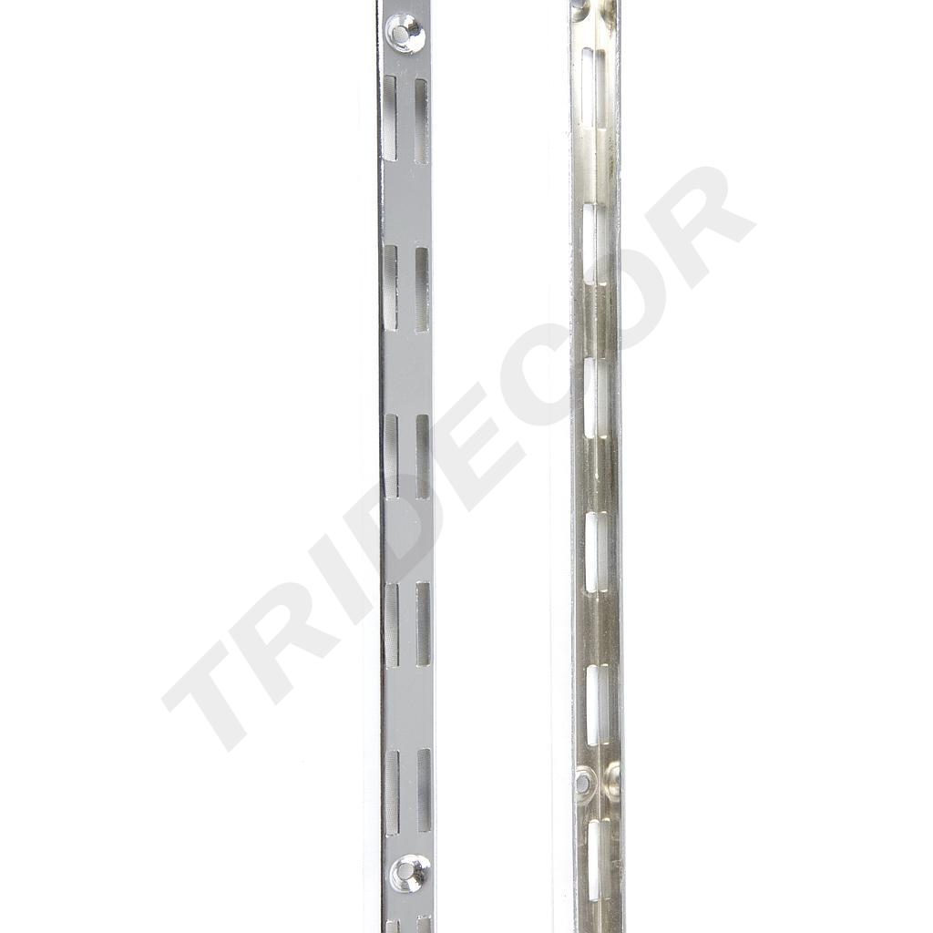 Sistema de Fecho Éclair com Duplo Entalhe Cromado 240cm