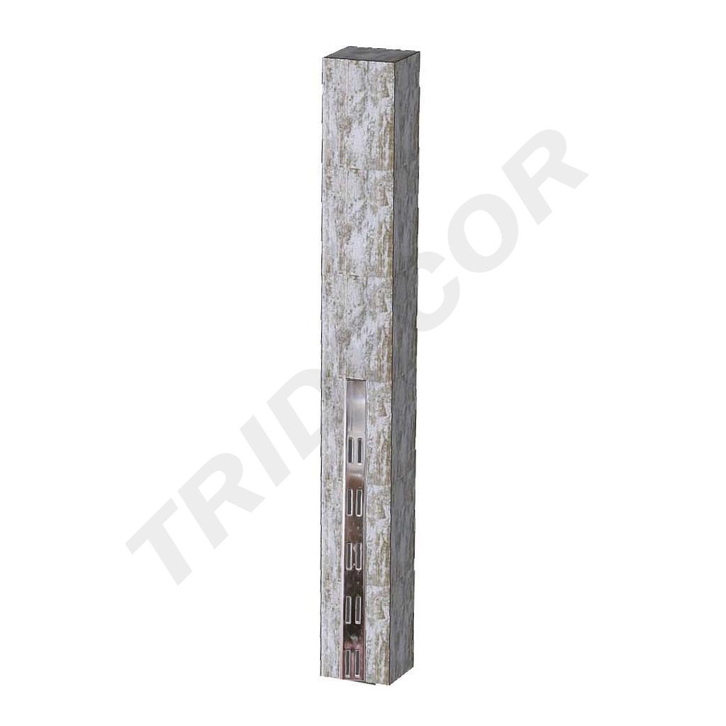 Colonna in legno color Harry con sistema di chiusura a zip da 3m
