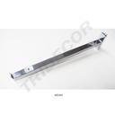 双鱼尾电镀方管玻璃支架 Soporte de Cristal Cuadradob y Recto para Cremallera 40.5cm 50/caja