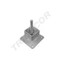 Adjustable Base for White Square Tube 38x38mm