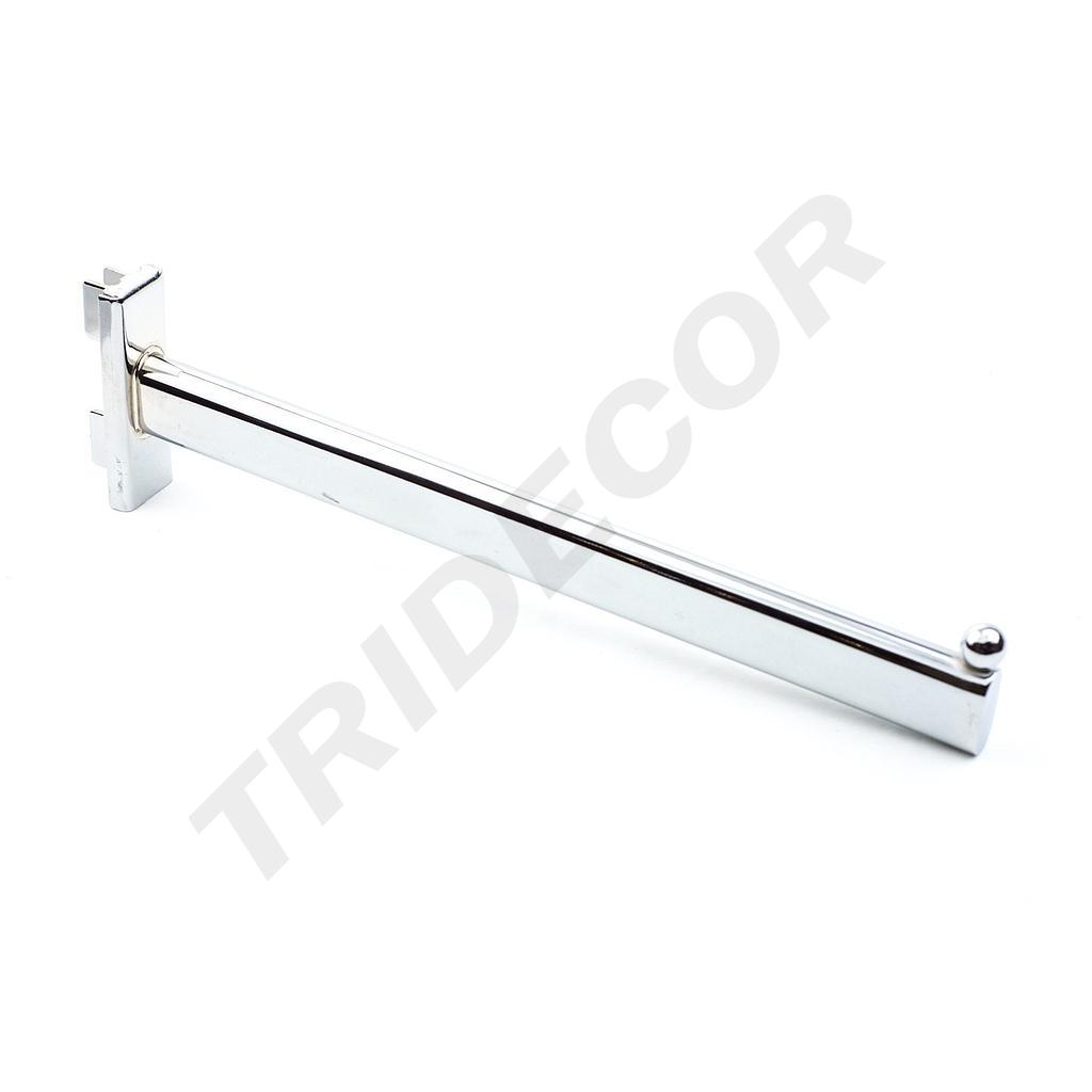 双鱼尾椭圆电镀一珠 Colgador Recto Con 1 Bola para Sistema de Cremallera 30cm 50/caja