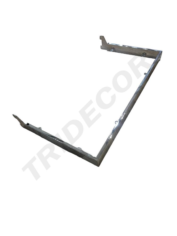 Chrome Zipper Bar 60X30cm