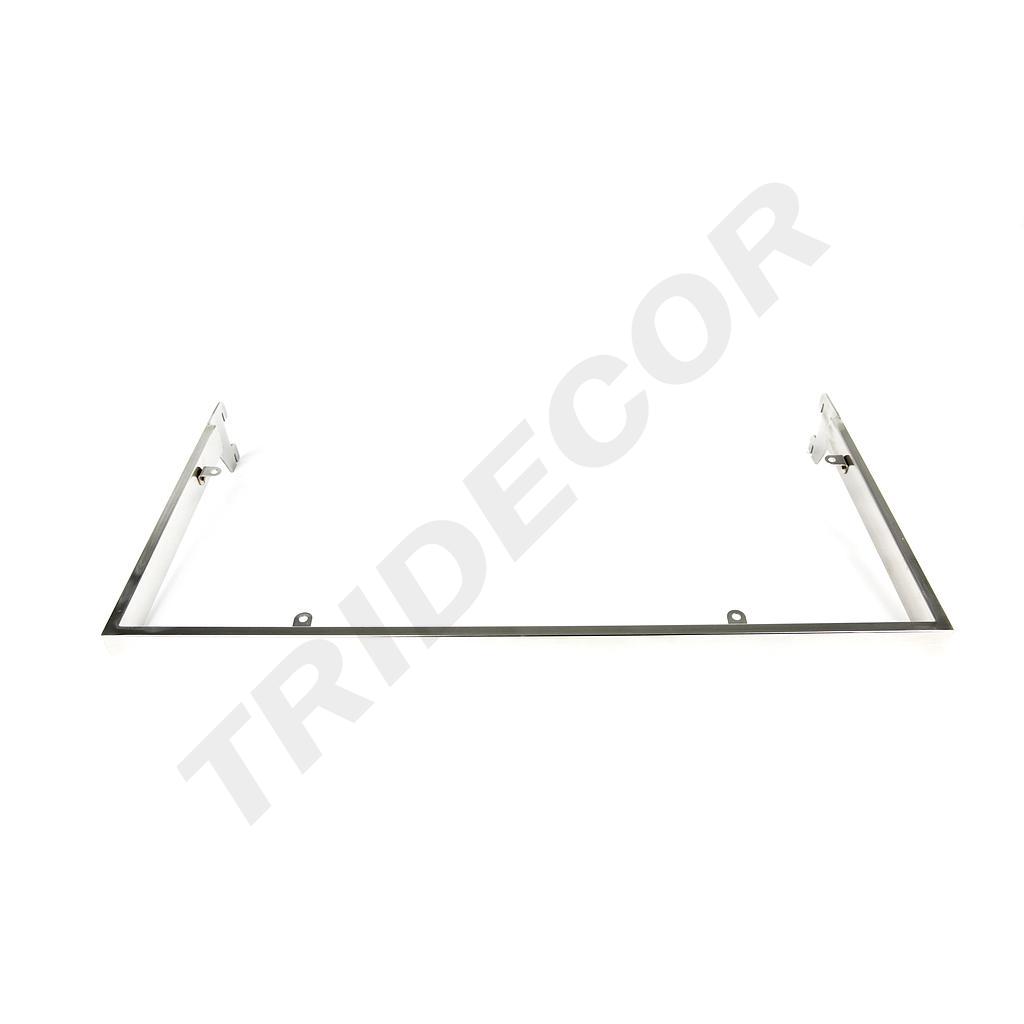 单边脚不锈钢U层板架 59.5X30cm Estante para Sistema de Cremallera