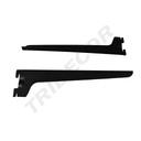 Soporte De Estante Negro Simple Para Sistema De Estantería 35 Cm, Pack 2 Und