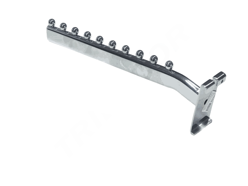 Support incliné pour grillage, 10 balles, 40 cm