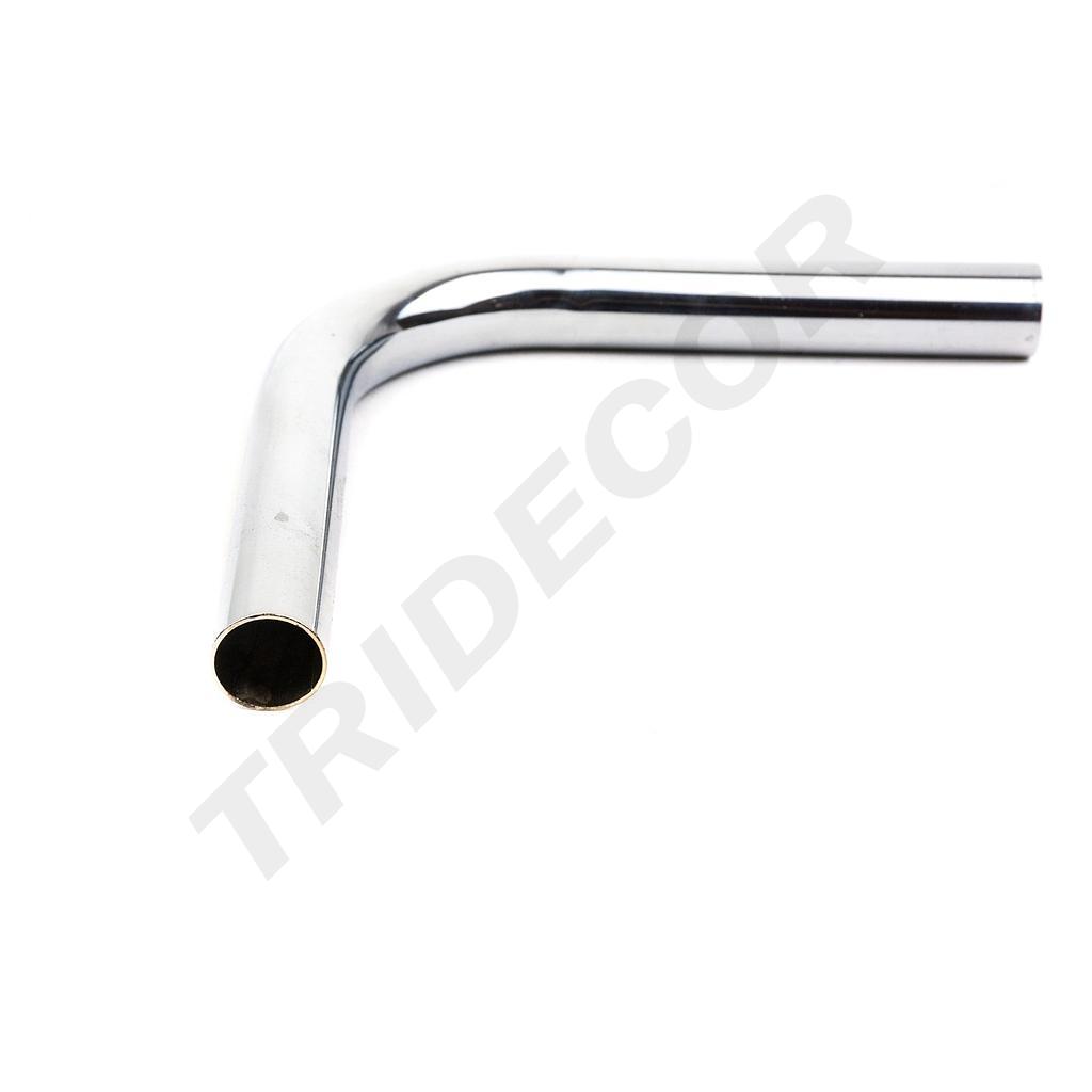 Codo para tubo de acero cromado de 25 mm